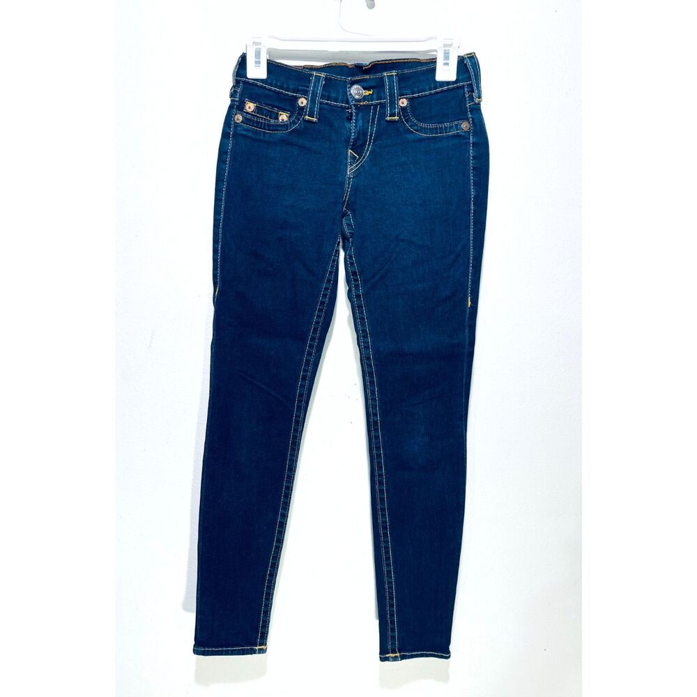 True Religion Women's Skinny Jeans - Dark Blue Denim